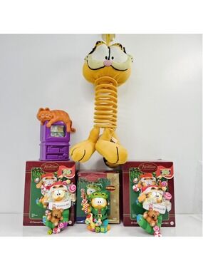 Garfield Christmas Ornament Lot Heirloom Collection 25 Years, Plush, TV Movie